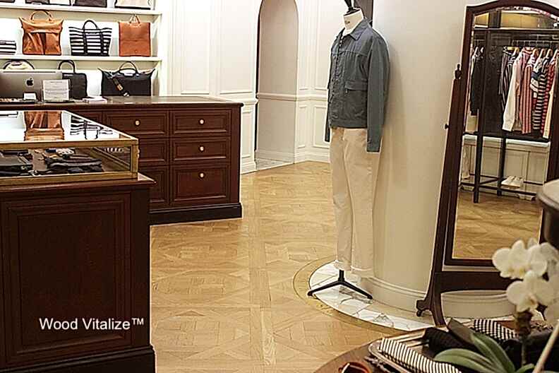 High-end boutique parquet flooring display High-end boutique parquet flooring display
